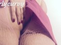 Carlycurvy up skirt tease with dildo play