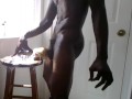 Jacking my big thick black dick and fucking my fleshlight!