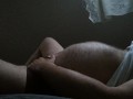 pregman with huge belly and contractions