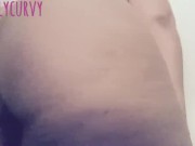 Carlycurvy slow booty tease in thong