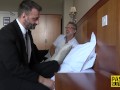 Squirting bound bdsm sub