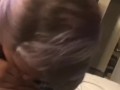 Husband gives facial all over slutty wife