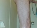 Big dick mature male in the shower watching porn and fucking. Verified.