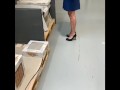Shopping and flashing with sletje