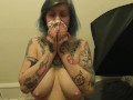 Topless Sneezing And Nose Blowing