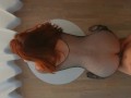 He Cums Too Fast Fucking me Doggy in Fishnet Bodysuit | Ginger Redhead Teen