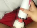 POWERFUL VIBRATOR ON MY WET PUSSY, AMAZING ORGASM