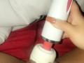 POWERFUL VIBRATOR ON MY WET PUSSY, AMAZING ORGASM