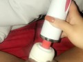 POWERFUL VIBRATOR ON MY WET PUSSY, AMAZING ORGASM