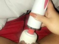 POWERFUL VIBRATOR ON MY WET PUSSY, AMAZING ORGASM