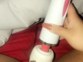 POWERFUL VIBRATOR ON MY WET PUSSY, AMAZING ORGASM