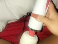 POWERFUL VIBRATOR ON MY WET PUSSY, AMAZING ORGASM