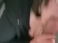 Big titty Goth MILF POV blowjob & titfuck