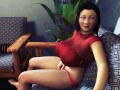 Big Boob Asian Teen Grows Very Tall into a Mini Giantess - Long Legs Feet