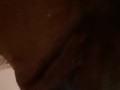 I love playing with my cum filled Pierced pussy