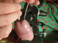 Extreme CBT Clamped Cock Peehole Stretched wide & tortured with a Cigarette