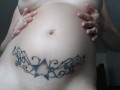Young hot pregnant blonde milf shows off!