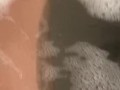 Ebony bbw feet and pussy in bath tub