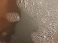 Ebony bbw feet and pussy in bath tub