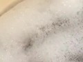 Ebony bbw feet and pussy in bath tub