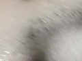 Ebony bbw feet and pussy in bath tub