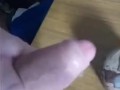 The effects of the powerful wank semen all over the table