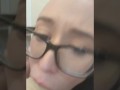 Sloppy Dildo Face fucking, gagging and spitting - My first tape