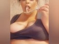 Watch me demolish this bowl of pasta in my shirt in panties