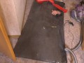 Erste Selbstbondage mit Vakuumbett im Demask Torpedotit Latexcatsuit