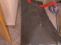 Erste Selbstbondage mit Vakuumbett im Demask Torpedotit Latexcatsuit