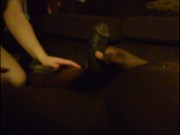 Putting her mouth to good use