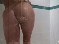 Girl With Nice Body Rubs Pussy In Shower
