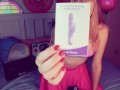 Sexy Blonde Sophie Sparks Reviews a Paloqueth Dildo Sex Toy