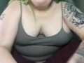 Tatted Chubby BBW Solo Masturbation