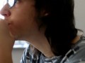 Sensually eating lemons