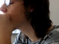 Sensually eating lemons