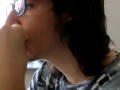 Sensually eating lemons