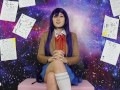 Yuri DDLC Yandere Love TEASER OmankoVivi Foot Fetish Masturbation Cosplay