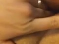 Thick Brown girl finger fucks her wet pussy.