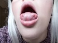 super sexy up close mouth tongue &amp; spit play