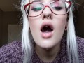 super sexy up close mouth tongue &amp; spit play