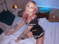 SLUTTY SCHOOLGIRL IS HOME ALONE