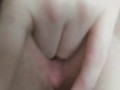 Fingering my natural pussy
