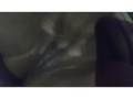 Perfect body ebony thot shaking creamy orgasm bate