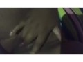 Perfect body ebony thot shaking creamy orgasm bate