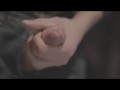 TENGA TOY HANDJOB AND CUMSHOT. MALE FLESHLIGHT TOY CLOSE UP slow motion