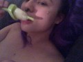 Young slut eats Daddy's cum popsicle (BDSM) (Kinky)