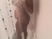 Hot and horny. Took a shower to cool me off