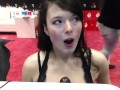 Sucking BBC in public at AVN Las Vegas