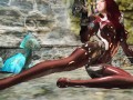 skyrim The estrus caught the latex Taimanin 2